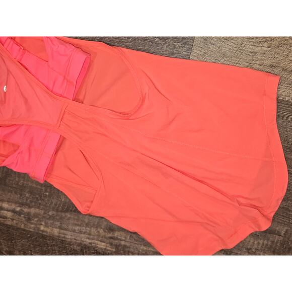 Lululemon Built In sports Bra Loose Muscle Racerback Tank Hot Pink 4 Small - Picture 4 of 5